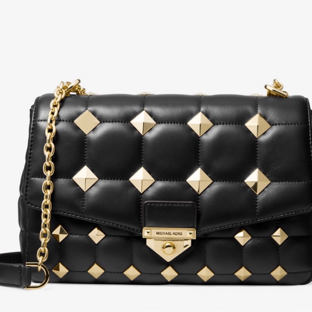Michael Kors Soho Extra Large Studded Quilted Leather